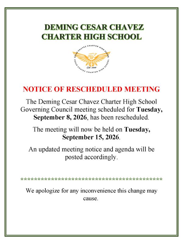 Notice of date change September Meeting